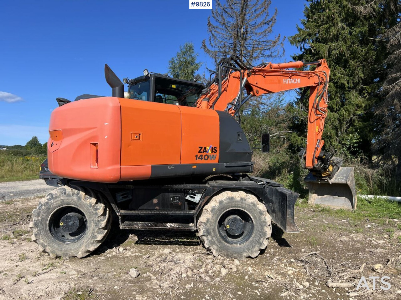 حفار ذو عجلات Hitachi ZX140 W-5B with rotor and planer bucket: صورة 10