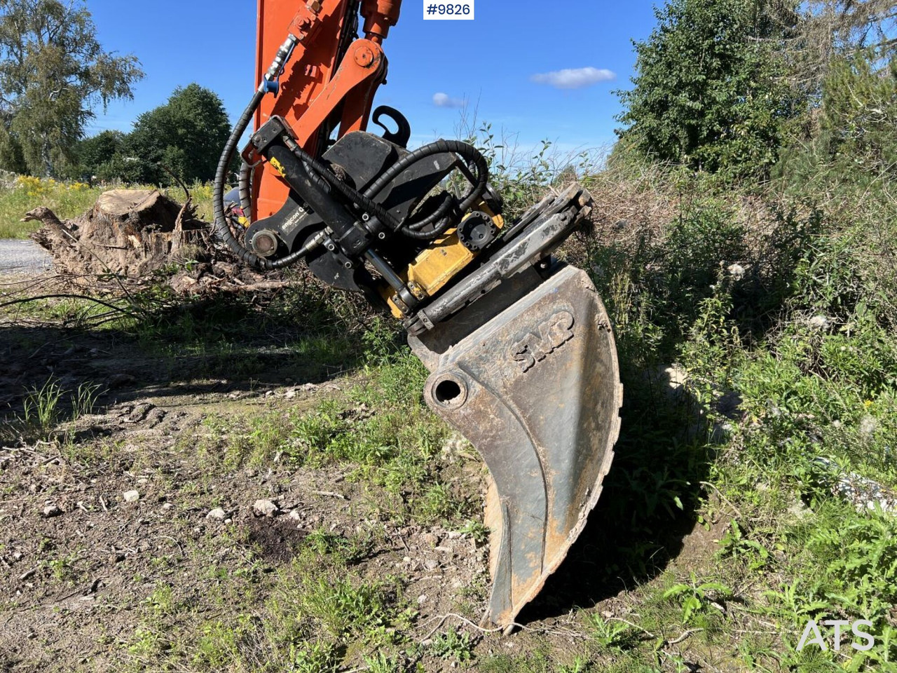 حفار ذو عجلات Hitachi ZX140 W-5B with rotor and planer bucket: صورة 17