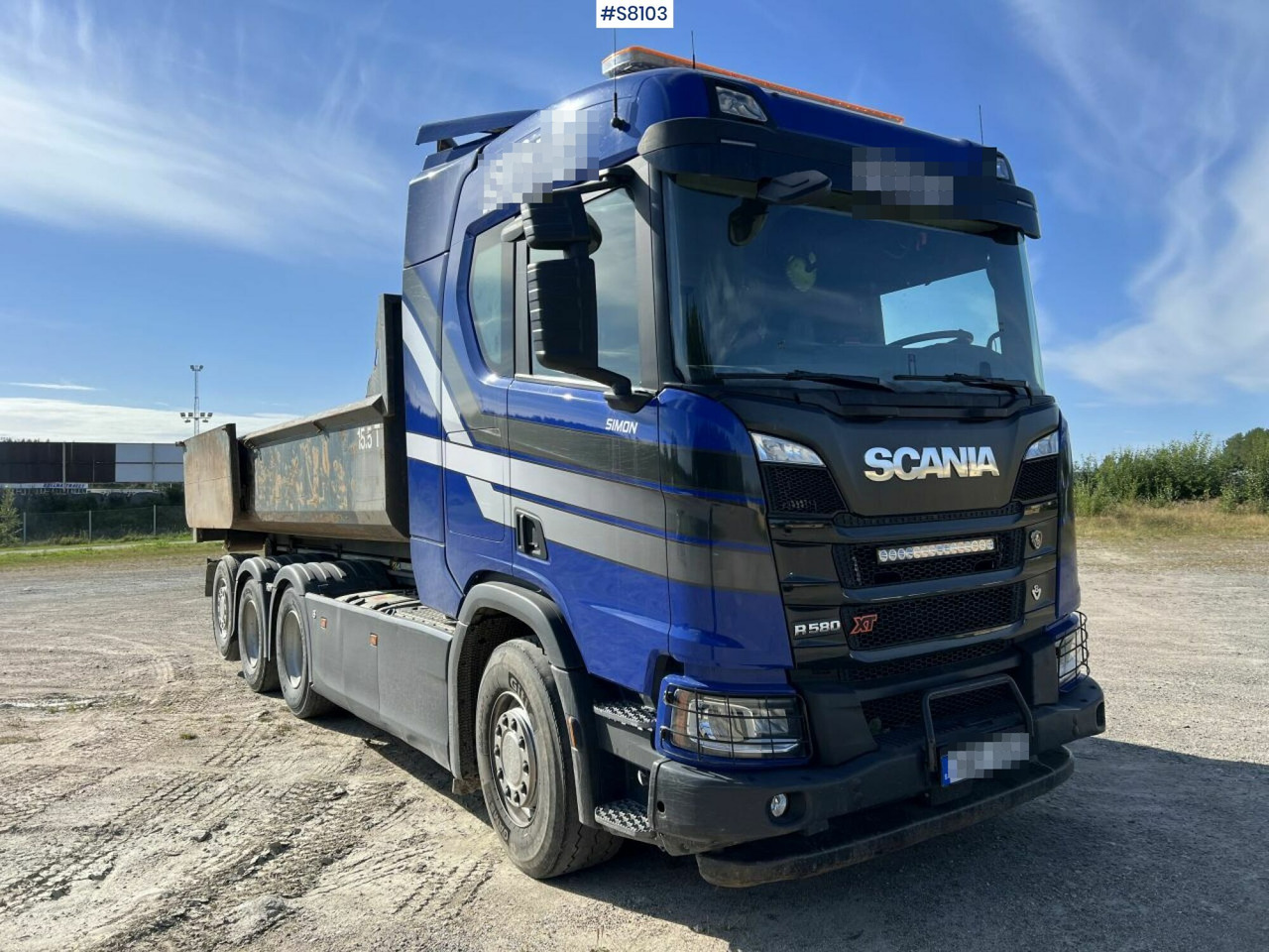 شاحنة برافعة خطافية Hook truck, Scania R580, Joab L27 Hook: صورة 9