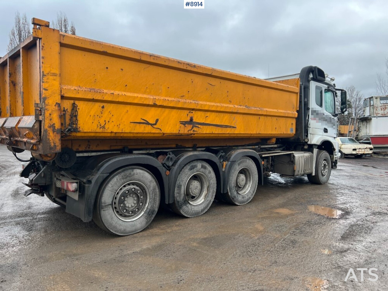 Hooklift Truck Mercedes-Benz Arocs with plow attachments - شاحنة برافعة خطافية: صورة 4 Hooklift Truck Mercedes-Benz Arocs with plow attachments - شاحنة برافعة خطافية: صورة 4