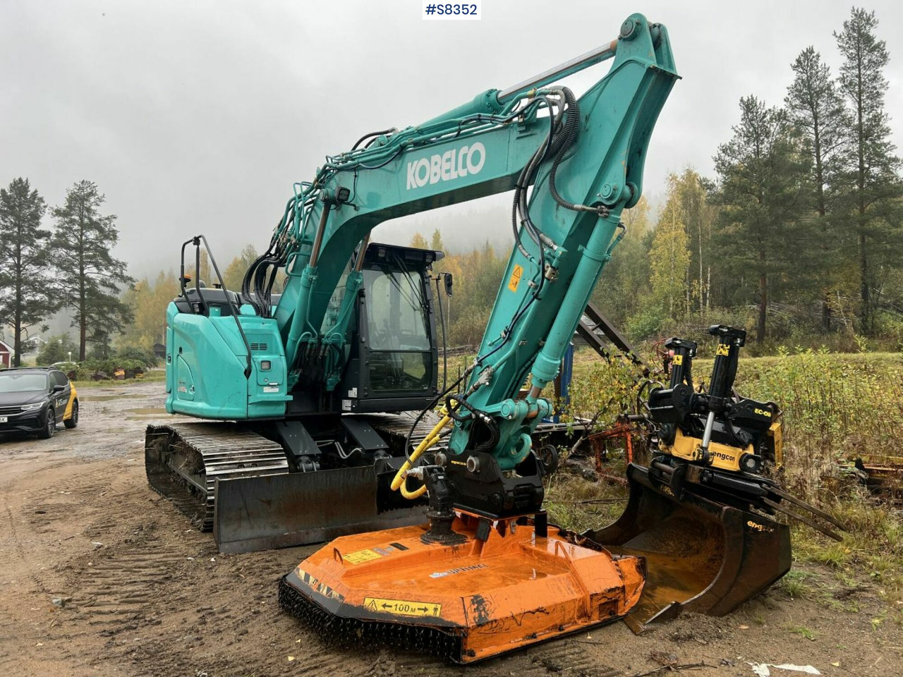 KOBELCO SK140 SRLC-7 with Trejon Cutting unit and Engcon tiltrotator (SEE VIDEO) - حفار زاحف: صورة 2 KOBELCO SK140 SRLC-7 with Trejon Cutting unit and Engcon tiltrotator (SEE VIDEO) - حفار زاحف: صورة 2