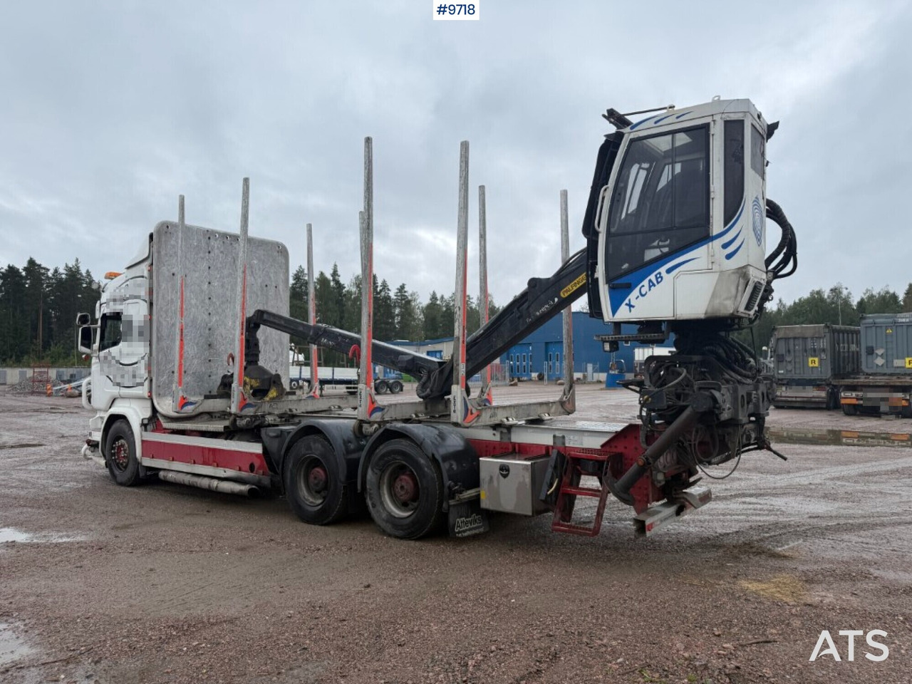 Log truck Scania R520 with crane - شاحنة قطع الأشجار, شاحنة كرين: صورة 3 Log truck Scania R520 with crane - شاحنة قطع الأشجار, شاحنة كرين: صورة 3