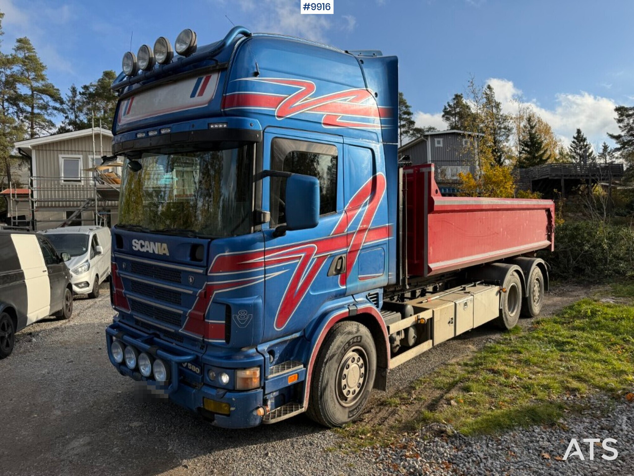 Scania R164 580 6X2 truck with flatbed - شاحنات مسطحة: صورة 1 Scania R164 580 6X2 truck with flatbed - شاحنات مسطحة: صورة 1