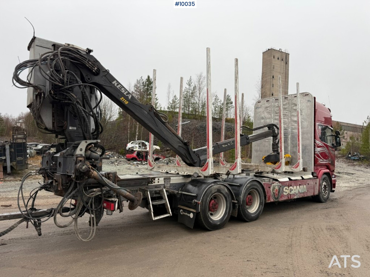Scania R730 timber truck with crane and trailer (VIDEO) - شاحنة قطع الأشجار, شاحنة كرين: صورة 4 Scania R730 timber truck with crane and trailer (VIDEO) - شاحنة قطع الأشجار, شاحنة كرين: صورة 4
