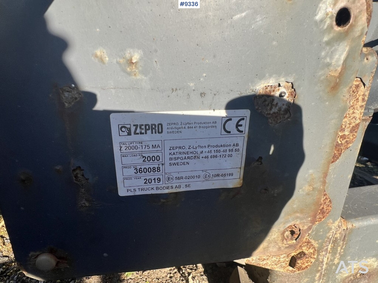 Tail Lift Zepro Z2000-175MA - رافعة خلفية: صورة 5 Tail Lift Zepro Z2000-175MA - رافعة خلفية: صورة 5