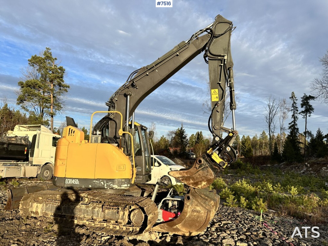 Volvo ECR145DL Crawler excavator with rotor and buckets - حفار زاحف: صورة 1 Volvo ECR145DL Crawler excavator with rotor and buckets - حفار زاحف: صورة 1