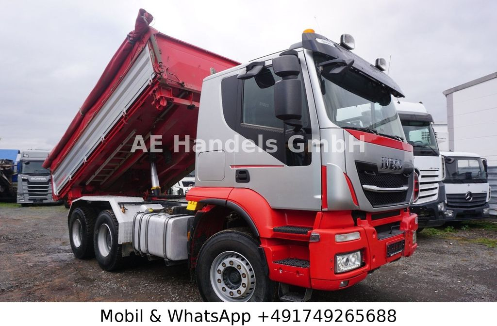ناقلة حاويات/ شاحنة حاويات Iveco Trakker 500 BL 6x4 *Retarder/11m³/Wechselkipper: صورة 8