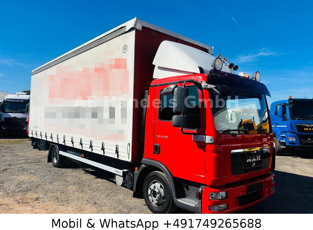 MAN TGL 8.220 C BL P+P 4x2*LBW/Tautliner/AHK/AirPipe - شاحنة مغلقة بستائر جانبية: صورة 1 MAN TGL 8.220 C BL P+P 4x2*LBW/Tautliner/AHK/AirPipe - شاحنة مغلقة بستائر جانبية: صورة 1