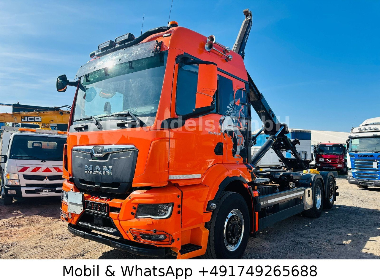 MAN TGS 26.510 6x4 BL HydroDrive Meiller *Pritarder - شاحنة برافعة خطافية: صورة 1 MAN TGS 26.510 6x4 BL HydroDrive Meiller *Pritarder - شاحنة برافعة خطافية: صورة 1