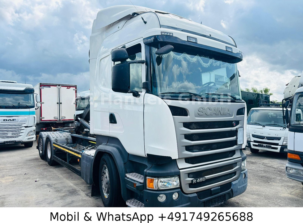 Scania R450 LL 6x2 *Retarder/Hiab-OPT20S59/Standklima - شاحنة برافعة خطافية: صورة 1 Scania R450 LL 6x2 *Retarder/Hiab-OPT20S59/Standklima - شاحنة برافعة خطافية: صورة 1