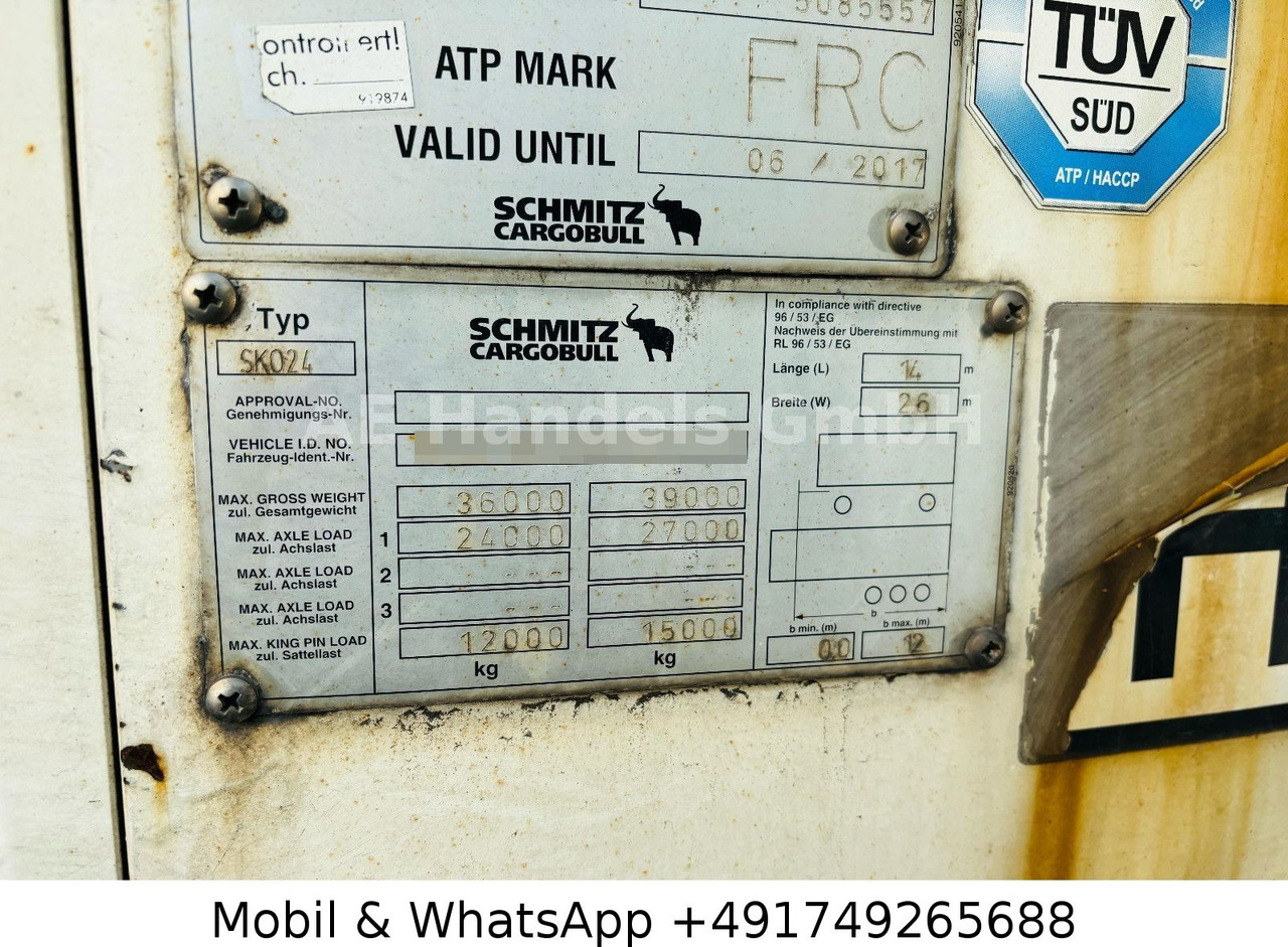 تأجير Schmitz Cargobull SKO 24/13.4 FP60 Cool *ThermoKing-SLX400/+-30° Schmitz Cargobull SKO 24/13.4 FP60 Cool *ThermoKing-SLX400/+-30° Schmitz Cargobull SKO 24/13.4 FP60 Cool *ThermoKing-SLX400/+-30° Schmitz Cargobull SKO 24/13.4 FP60 Cool *ThermoKing-SLX400/+-30°: صورة 19