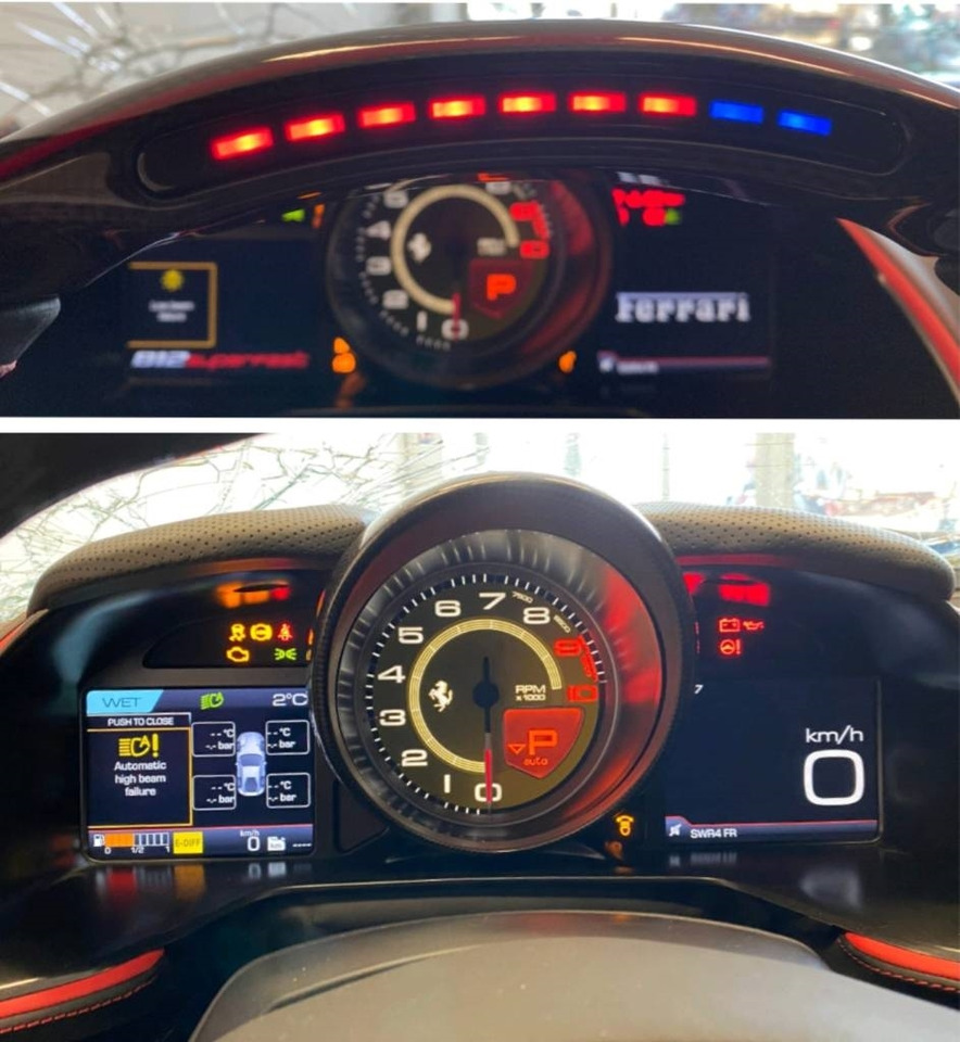 سيارة Ferrari 812 SUPERFAST / ROSSO 70ANNI endommagé: صورة 8