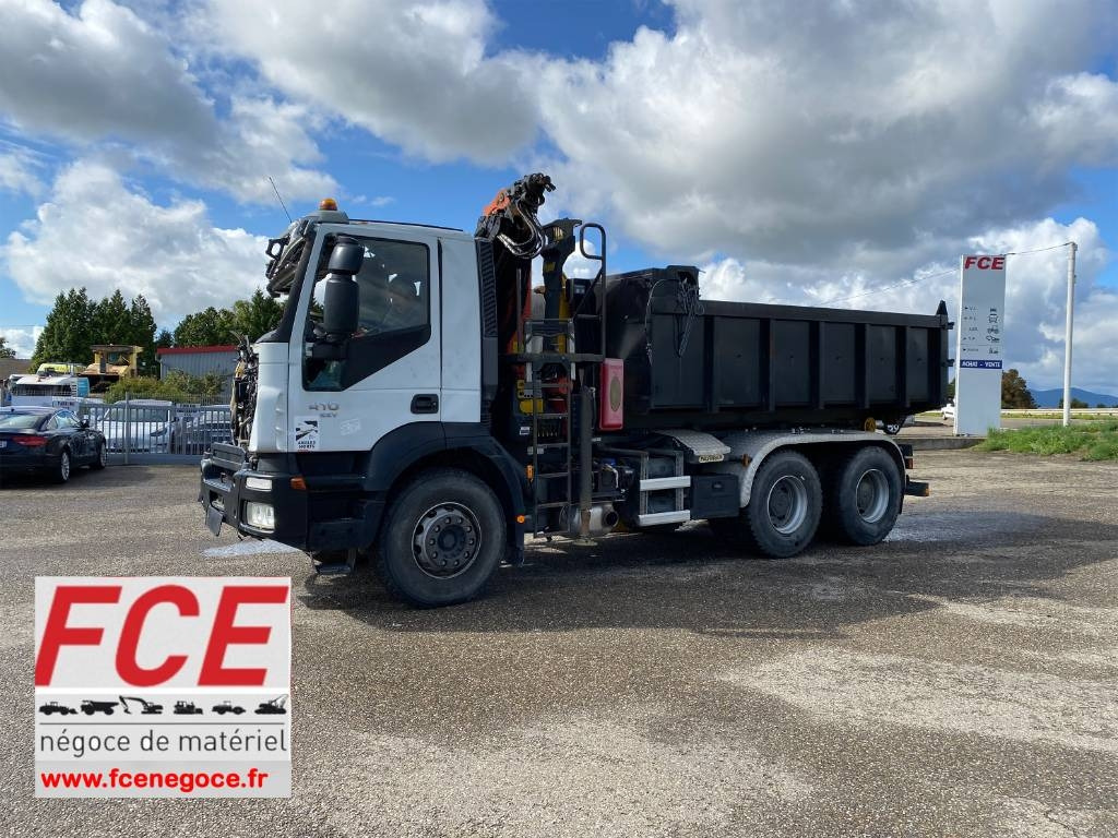 Iveco TRAKKER 410/EEV -PALFINGER PK13001-T18 endommagé - شاحنة برافعة خطافية: صورة 1 Iveco TRAKKER 410/EEV -PALFINGER PK13001-T18 endommagé - شاحنة برافعة خطافية: صورة 1