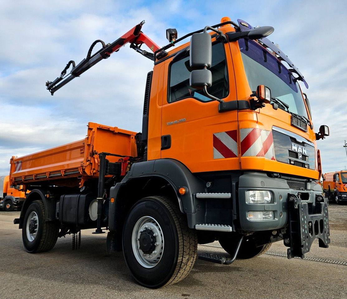 MAN TGM 18.290 4x4 Palfinger PK7001 Kran Funk Euro5 - شاحنة قلاب, شاحنة كرين: صورة 1 MAN TGM 18.290 4x4 Palfinger PK7001 Kran Funk Euro5 - شاحنة قلاب, شاحنة كرين: صورة 1