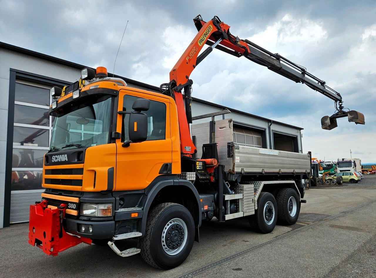 شاحنة قلاب, شاحنة كرين Scania P114 380 6x4-4 Palfinger PK12502 Kran Funk: صورة 11