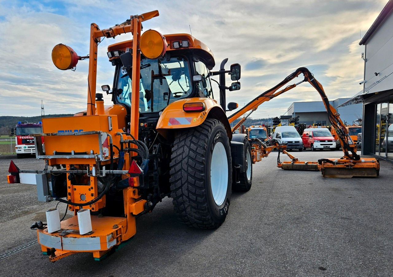 جرار خدمات بلدية Steyr CVT 6130 Mulag MKM700 Mähkombination Kommunal: صورة 11