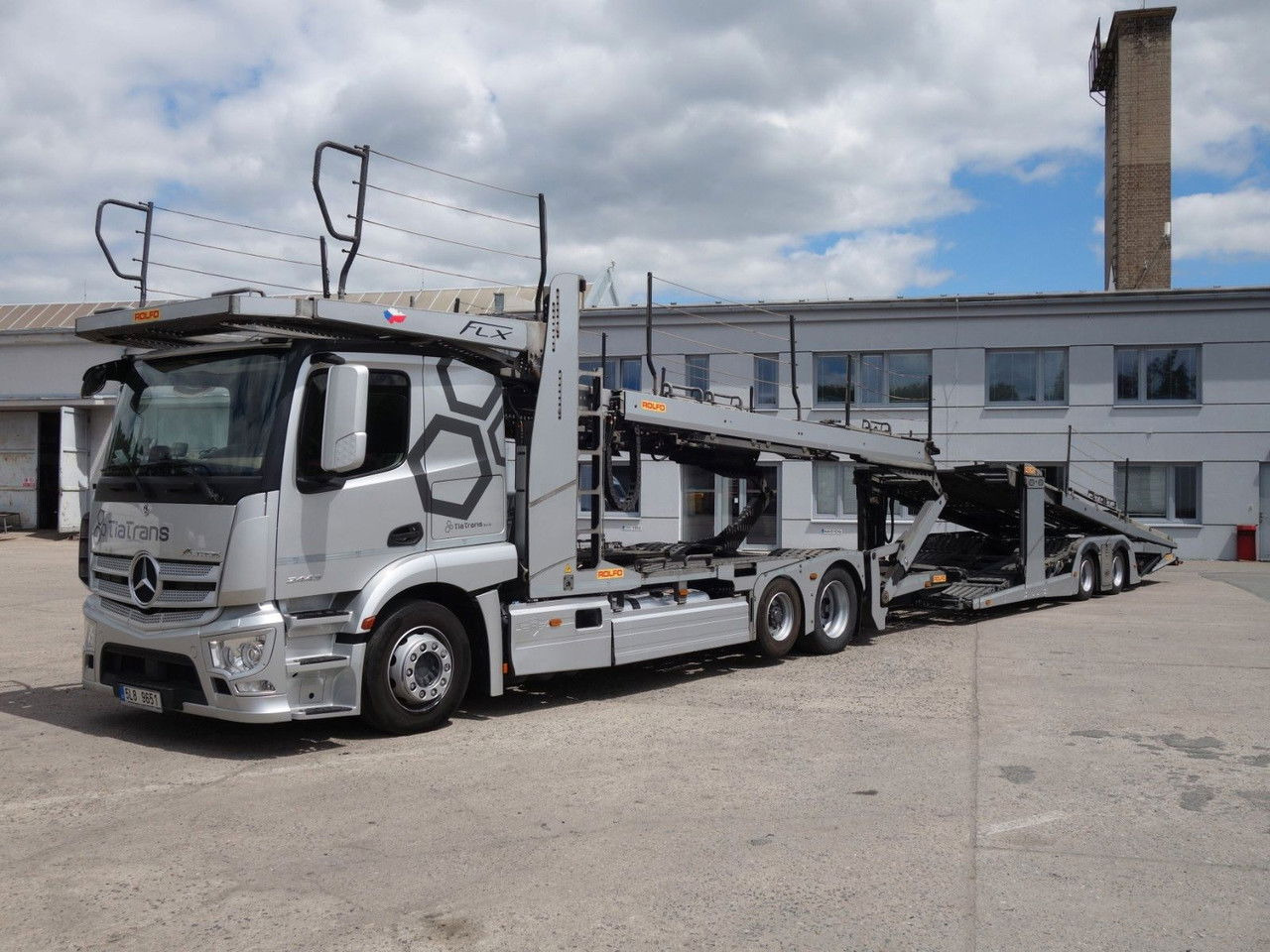 Mercedes-Benz Actros 2443 mit Rolfo FLX, Certifikation VDI - شاحنة نقل سيارات شاحنة: صورة 1 Mercedes-Benz Actros 2443 mit Rolfo FLX, Certifikation VDI - شاحنة نقل سيارات شاحنة: صورة 1