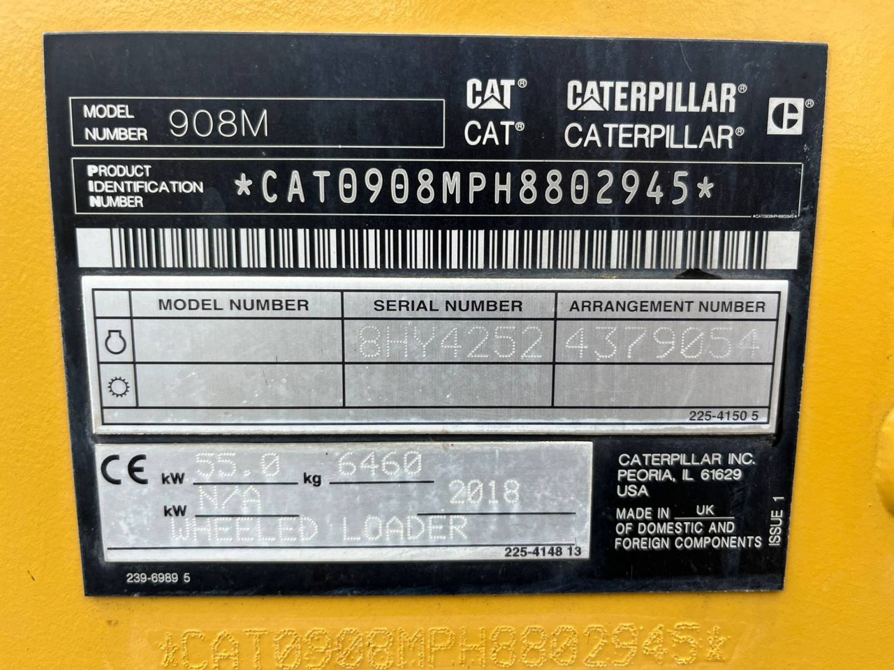 اللودر بعجل CAT 908M: صورة 6
