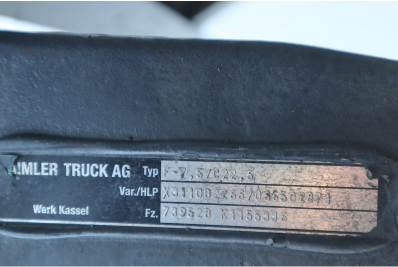 Mercedes-Benz F-7.5/C22.5 739528K115539 - لمحور الأمامي - شاحنة: صورة 3 Mercedes-Benz F-7.5/C22.5 739528K115539 - لمحور الأمامي - شاحنة: صورة 3