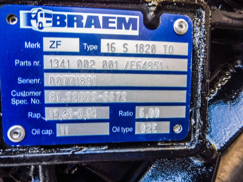 ZF 16S1820TO - صندوق التروس - شاحنة: صورة 5 ZF 16S1820TO - صندوق التروس - شاحنة: صورة 5