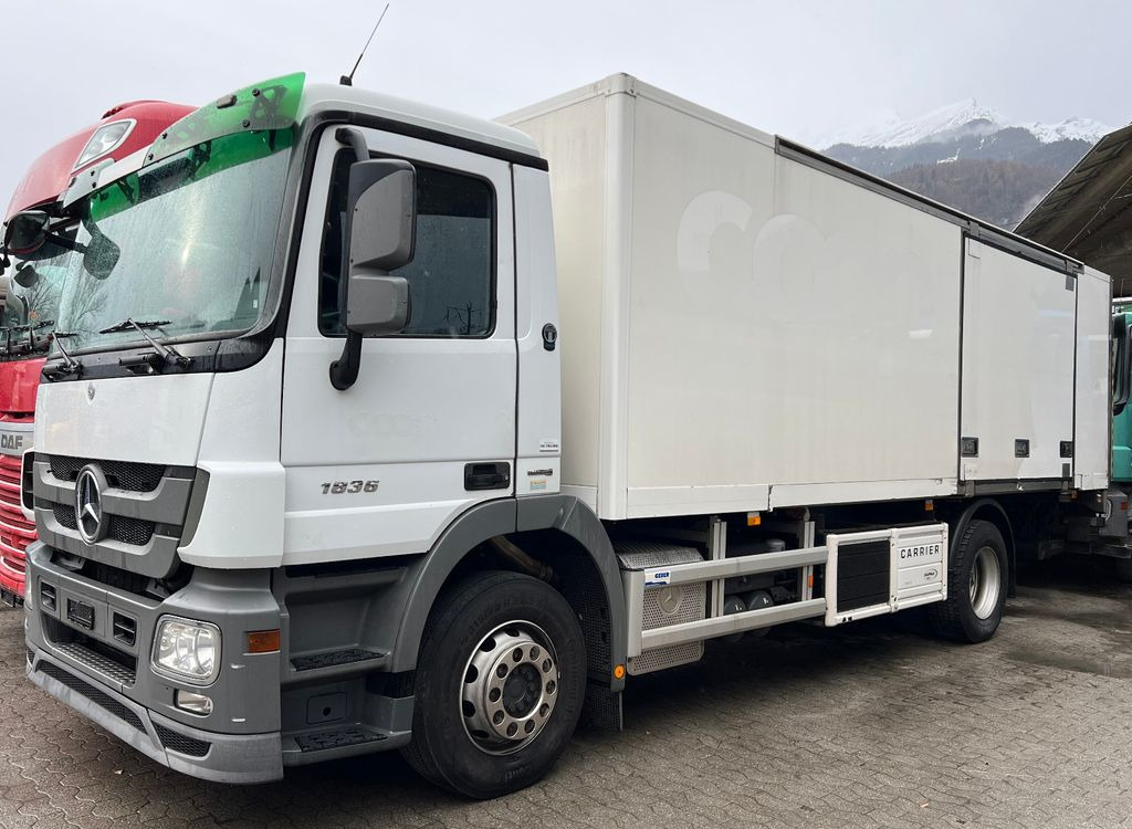 Mercedes-Benz Actros 1836 4x2, Carrier Supra 850U, Ladebordwan - شاحنة ذات مبرد: صورة 1 Mercedes-Benz Actros 1836 4x2, Carrier Supra 850U, Ladebordwan - شاحنة ذات مبرد: صورة 1
