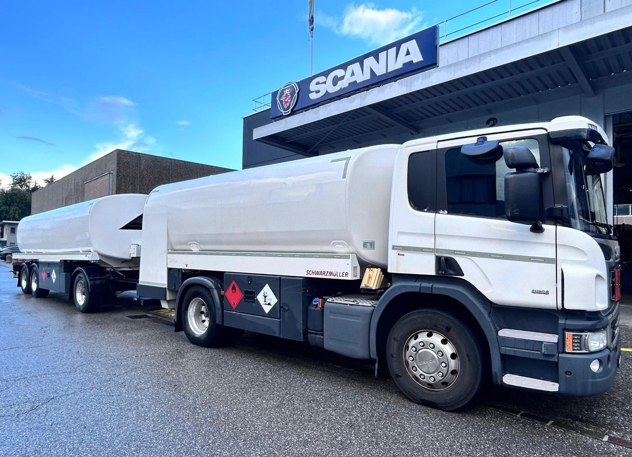 Scania P450 LB 4x2, ADR, Schwarzmueller Anhaenger Fuel - شاحنة صهريج: صورة 1 Scania P450 LB 4x2, ADR, Schwarzmueller Anhaenger Fuel - شاحنة صهريج: صورة 1
