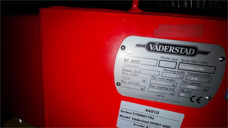 Vaderstad Spirit 600C combisåmaskine Spirit ST 600C - آلة البذر: صورة 3 Vaderstad Spirit 600C combisåmaskine Spirit ST 600C - آلة البذر: صورة 3