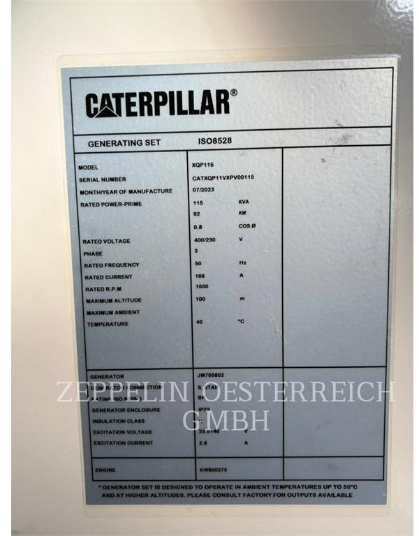 مجموعة المولد CAT XQP115: صورة 6