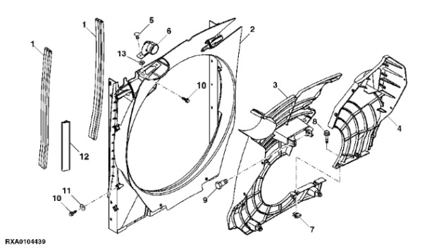 RE280828 John Deere 8345R - Deflektor - هيكل السيارة الخارجية - آلات زراعية: صورة 1 RE280828 John Deere 8345R - Deflektor - هيكل السيارة الخارجية - آلات زراعية: صورة 1