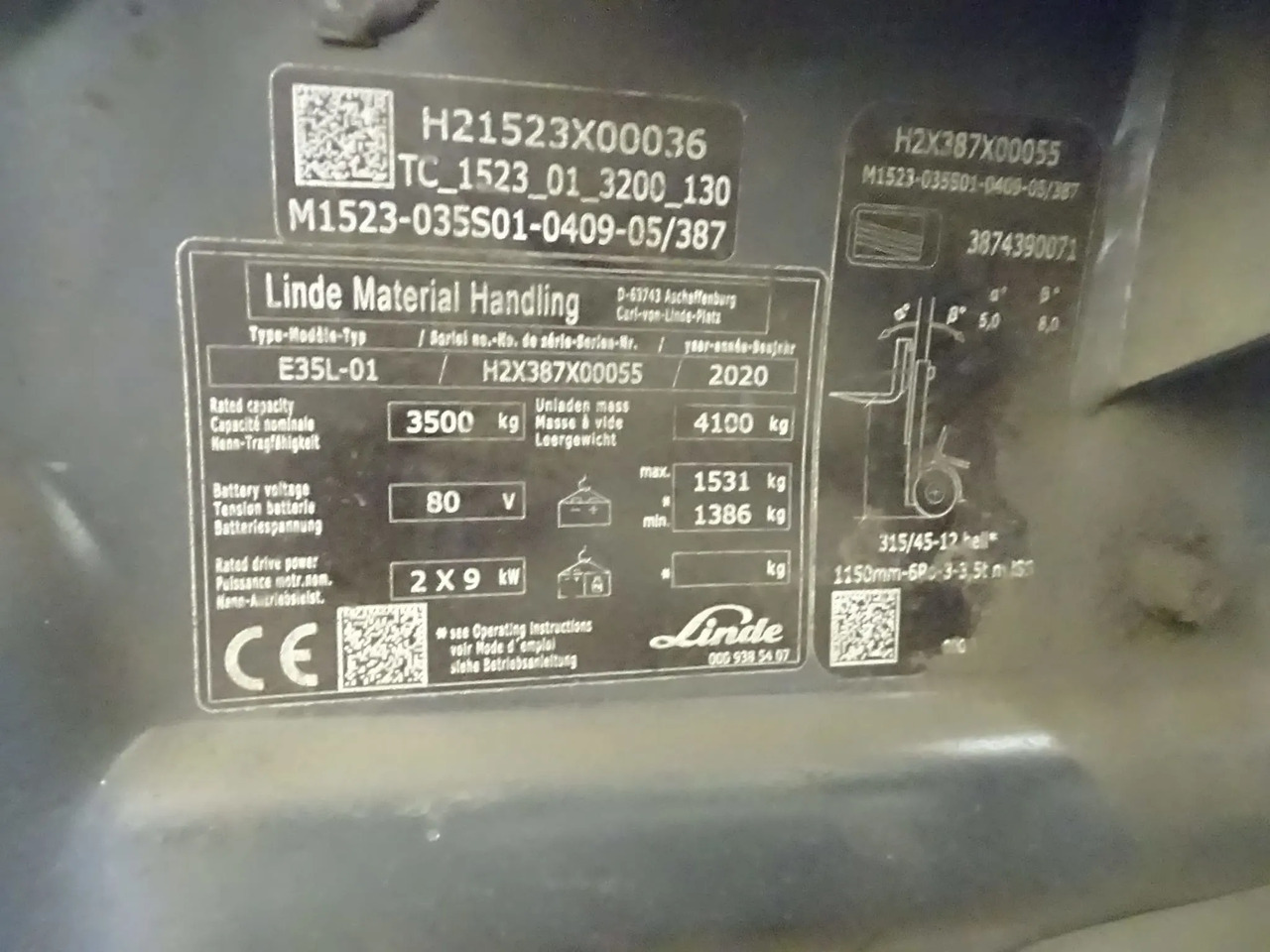 Linde E35L-01 - رافعة شوكية كهربائية: صورة 4 Linde E35L-01 - رافعة شوكية كهربائية: صورة 4