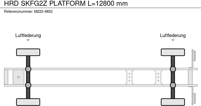 نصف مقطورة مسطحة HRD SKFG2Z PLATFORM L=12800 mm: صورة 18