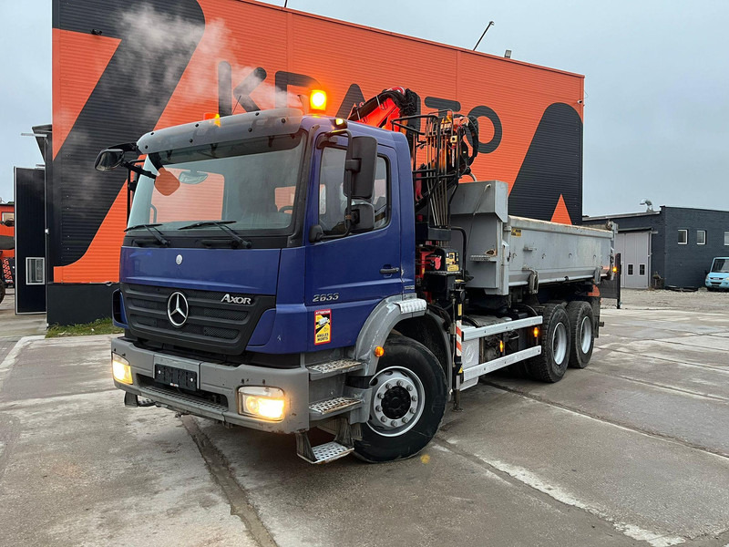 Mercedes-Benz Axor 2633 6x4 FASSI F110AK22 / BOX L=5040 mm - شاحنة قلاب, شاحنة كرين: صورة 2 Mercedes-Benz Axor 2633 6x4 FASSI F110AK22 / BOX L=5040 mm - شاحنة قلاب, شاحنة كرين: صورة 2