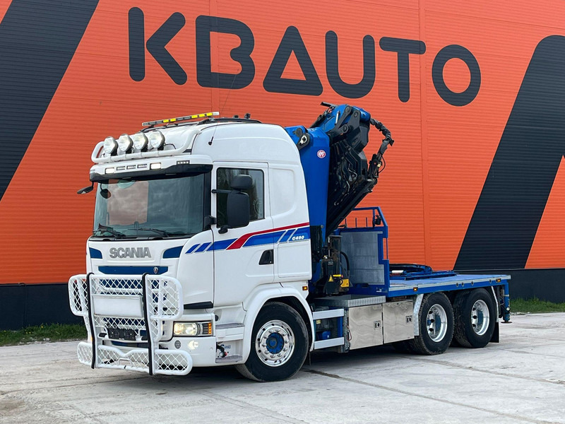 Scania G 490 6x2 HMF 5020 K6 + JIB / RETARDER - شاحنات مسطحة, شاحنة كرين: صورة 2 Scania G 490 6x2 HMF 5020 K6 + JIB / RETARDER - شاحنات مسطحة, شاحنة كرين: صورة 2