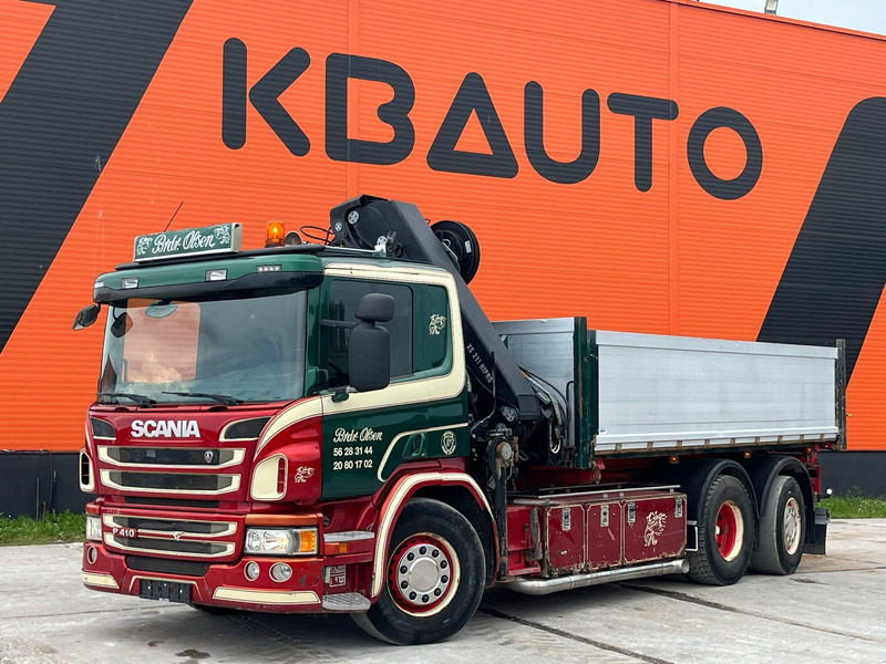 Scania P 410 6x2*4 HIAB 211EP-5 / BOX L=5386 mm - شاحنة قلاب, شاحنة كرين: صورة 2 Scania P 410 6x2*4 HIAB 211EP-5 / BOX L=5386 mm - شاحنة قلاب, شاحنة كرين: صورة 2