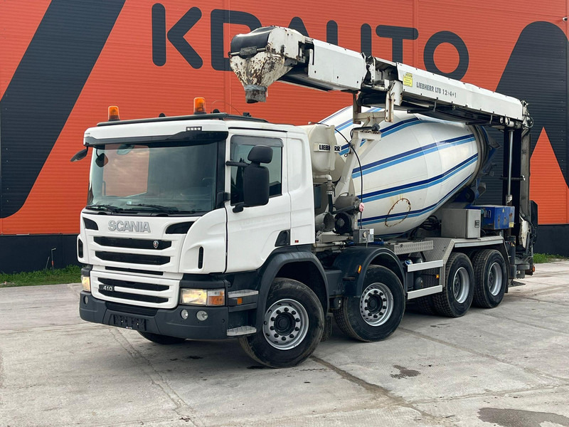 Scania P 410 8x4 LIEBHERR 9 m3 + CONVEYOR / FULL STEEL - شاحنة خلاطة خرسانة: صورة 1 Scania P 410 8x4 LIEBHERR 9 m3 + CONVEYOR / FULL STEEL - شاحنة خلاطة خرسانة: صورة 1