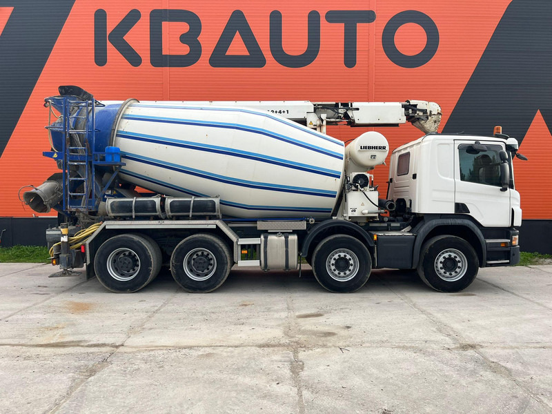 Scania P 410 8x4 LIEBHERR 9 m3 + CONVEYOR / FULL STEEL - شاحنة خلاطة خرسانة: صورة 4 Scania P 410 8x4 LIEBHERR 9 m3 + CONVEYOR / FULL STEEL - شاحنة خلاطة خرسانة: صورة 4