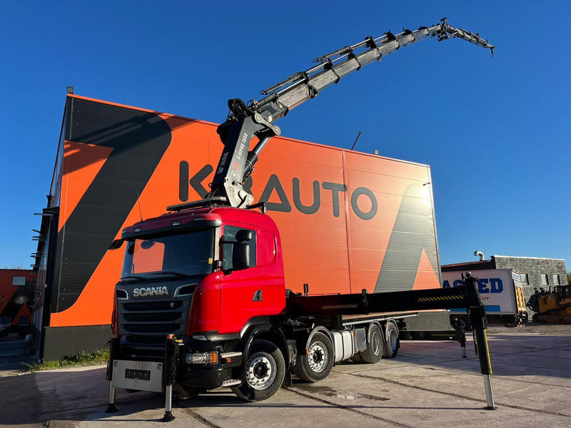 Scania R 520 8x4 COMBI / HIAB 1058E-8 + JIB / PLATFORM L=6269 mm - شاحنات مسطحة, شاحنة كرين: صورة 1 Scania R 520 8x4 COMBI / HIAB 1058E-8 + JIB / PLATFORM L=6269 mm - شاحنات مسطحة, شاحنة كرين: صورة 1