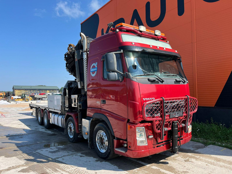 Volvo FH 480 8x4 HIAB 1055E-8 / WINCH / PLATFORM L=6928 mm - شاحنات مسطحة, شاحنة كرين: صورة 4 Volvo FH 480 8x4 HIAB 1055E-8 / WINCH / PLATFORM L=6928 mm - شاحنات مسطحة, شاحنة كرين: صورة 4