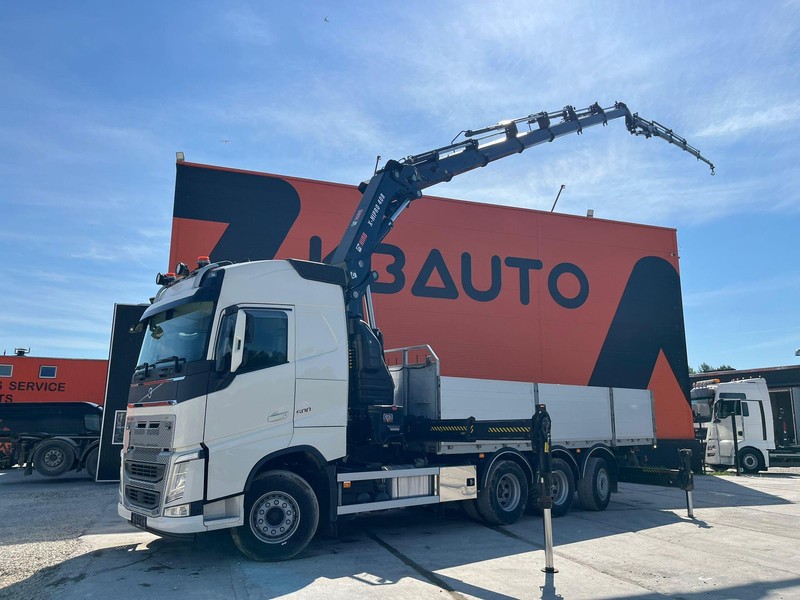Volvo FH 500 8x4*4 HIAB 408E-6 + JIB / PLATFORM L=6434 mm - شاحنات مسطحة, شاحنة كرين: صورة 1 Volvo FH 500 8x4*4 HIAB 408E-6 + JIB / PLATFORM L=6434 mm - شاحنات مسطحة, شاحنة كرين: صورة 1