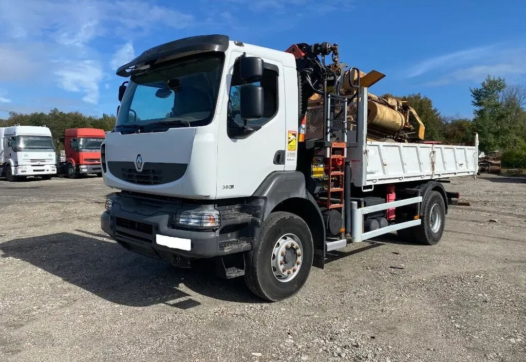 Renault KERAX 380 /Dźwig HDS Palfinger PK13001-K / / Retarder / Manual - شاحنة قلاب: صورة 1 Renault KERAX 380 /Dźwig HDS Palfinger PK13001-K / / Retarder / Manual - شاحنة قلاب: صورة 1