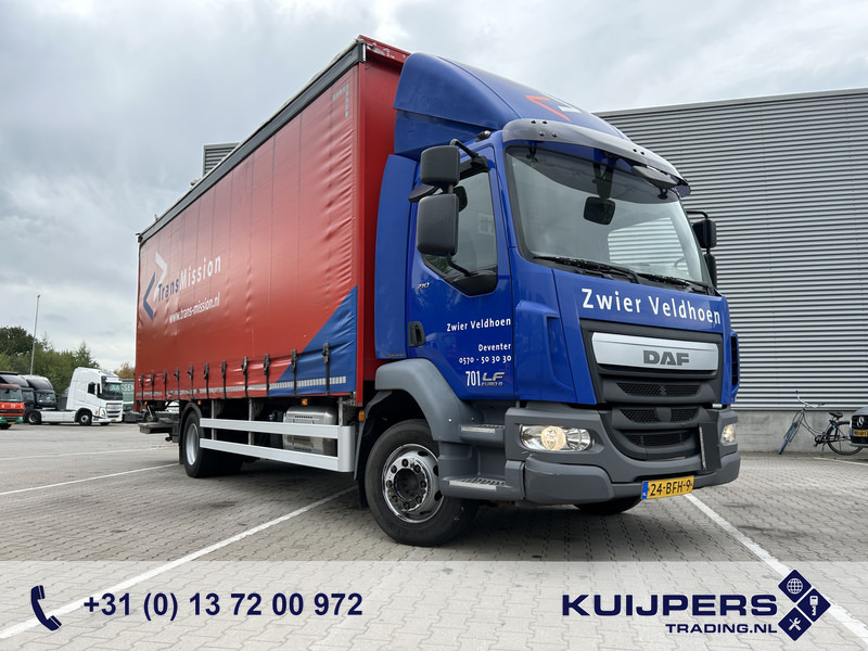 DAF LF 210 FA / 12 Ton / 454 dkm / Pritsch-Plane / LBW / APK TUV 11-25 - شاحنة ذات ستائر جانبية: صورة 1 DAF LF 210 FA / 12 Ton / 454 dkm / Pritsch-Plane / LBW / APK TUV 11-25 - شاحنة ذات ستائر جانبية: صورة 1