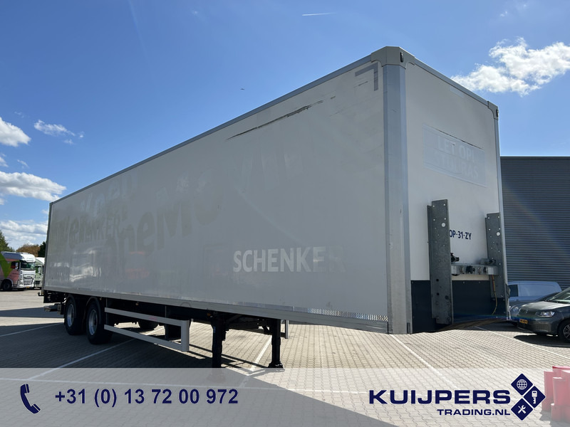 Groenewegen DRO-14-18 B / Box / Laadklep / Stuuras / APK 08-26 - نصف مقطورة بصندوق مغلق: صورة 1 Groenewegen DRO-14-18 B / Box / Laadklep / Stuuras / APK 08-26 - نصف مقطورة بصندوق مغلق: صورة 1
