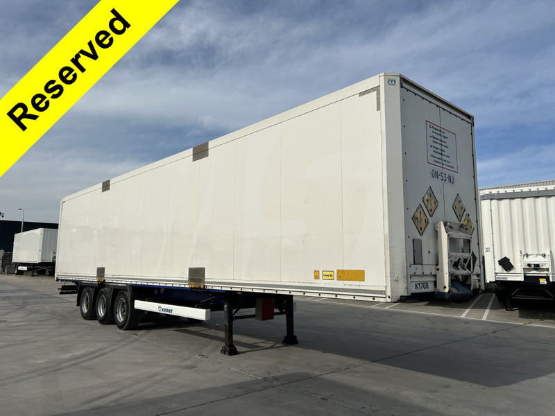Krone DryLiner / Box / Huckepack / BPW Drum / APK TUV 12-25 - نصف مقطورة بصندوق مغلق: صورة 1 Krone DryLiner / Box / Huckepack / BPW Drum / APK TUV 12-25 - نصف مقطورة بصندوق مغلق: صورة 1