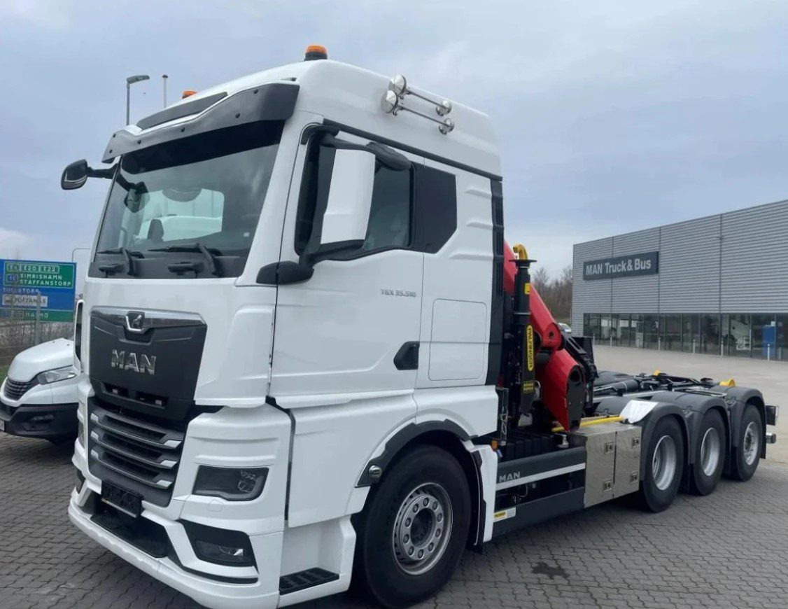 MAN TGS 35.510 8×4 Tridem kranväxlare Palfinger - شاحنة برافعة خطافية, شاحنة كرين: صورة 1 MAN TGS 35.510 8×4 Tridem kranväxlare Palfinger - شاحنة برافعة خطافية, شاحنة كرين: صورة 1