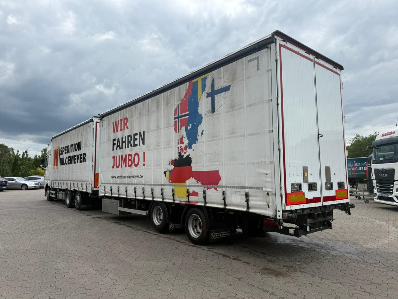 DAF XF 480 FAN LowDeck 6x2 Jumbo Inklusive Anhänger - شاحنة ذات ستائر جانبية: صورة 4 DAF XF 480 FAN LowDeck 6x2 Jumbo Inklusive Anhänger - شاحنة ذات ستائر جانبية: صورة 4