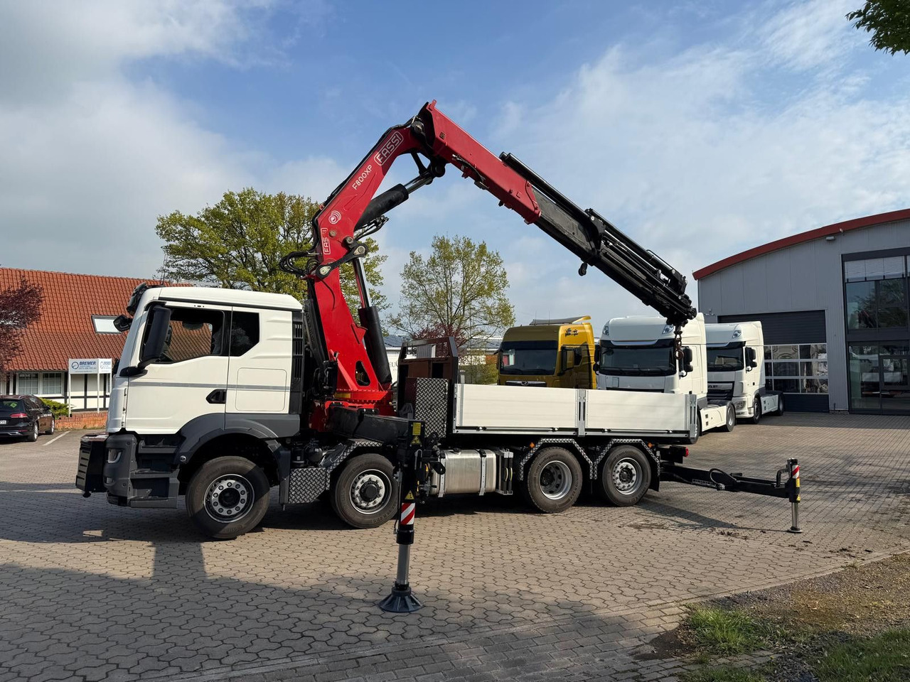 MAN 35.520 8x4 Fassi F800 RA2.28 OHNE ABSTÜTZÜBERWA. - رأس تريلا: صورة 1 MAN 35.520 8x4 Fassi F800 RA2.28 OHNE ABSTÜTZÜBERWA. - رأس تريلا: صورة 1