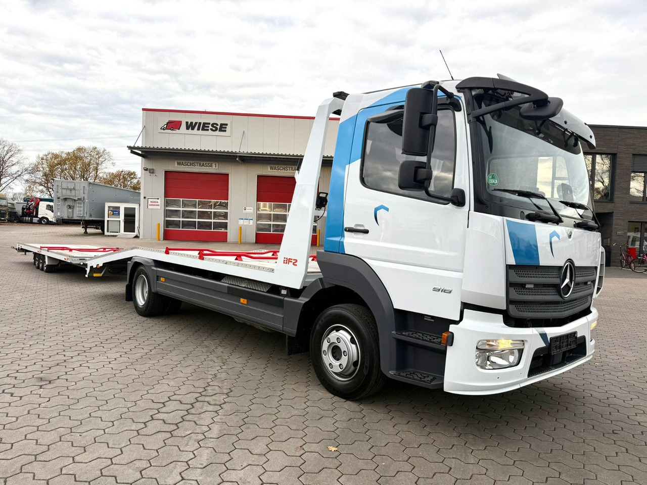Mercedes-Benz Atego 918L Autotransporter mit BFZ Anhänger - شاحنة نقل سيارات شاحنة: صورة 4 Mercedes-Benz Atego 918L Autotransporter mit BFZ Anhänger - شاحنة نقل سيارات شاحنة: صورة 4