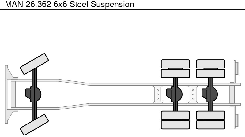 شاحنات مسطحة MAN 26.362 6x6 Steel Suspension: صورة 14 شاحنات مسطحة MAN 26.362 6x6 Steel Suspension: صورة 14