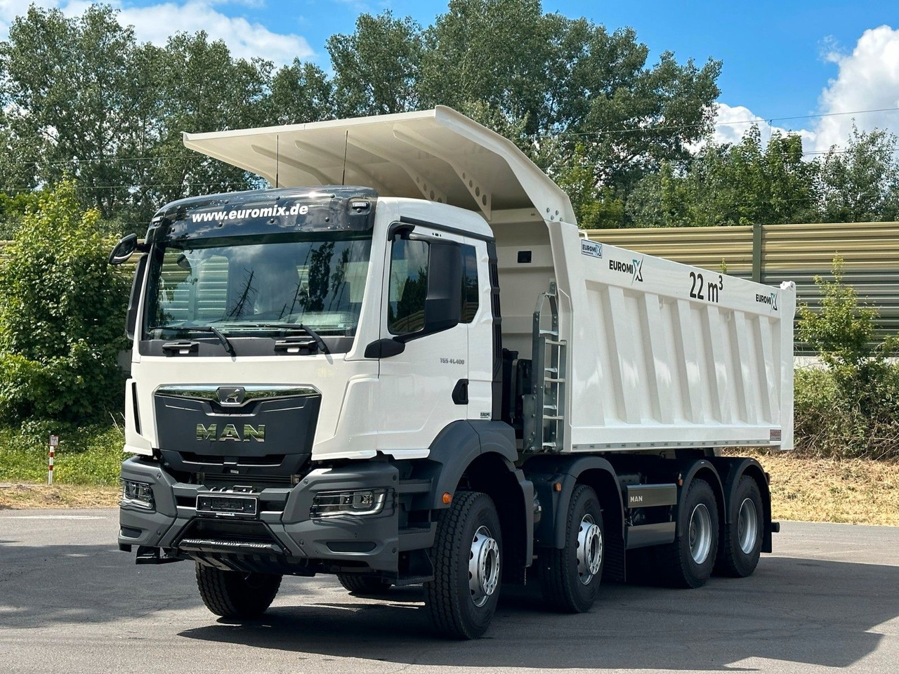 MAN TGS 41.400 8x4 / EUROMIX MTP 22m³/ Eckige Mulde - شاحنة قلاب: صورة 1 MAN TGS 41.400 8x4 / EUROMIX MTP 22m³/ Eckige Mulde - شاحنة قلاب: صورة 1