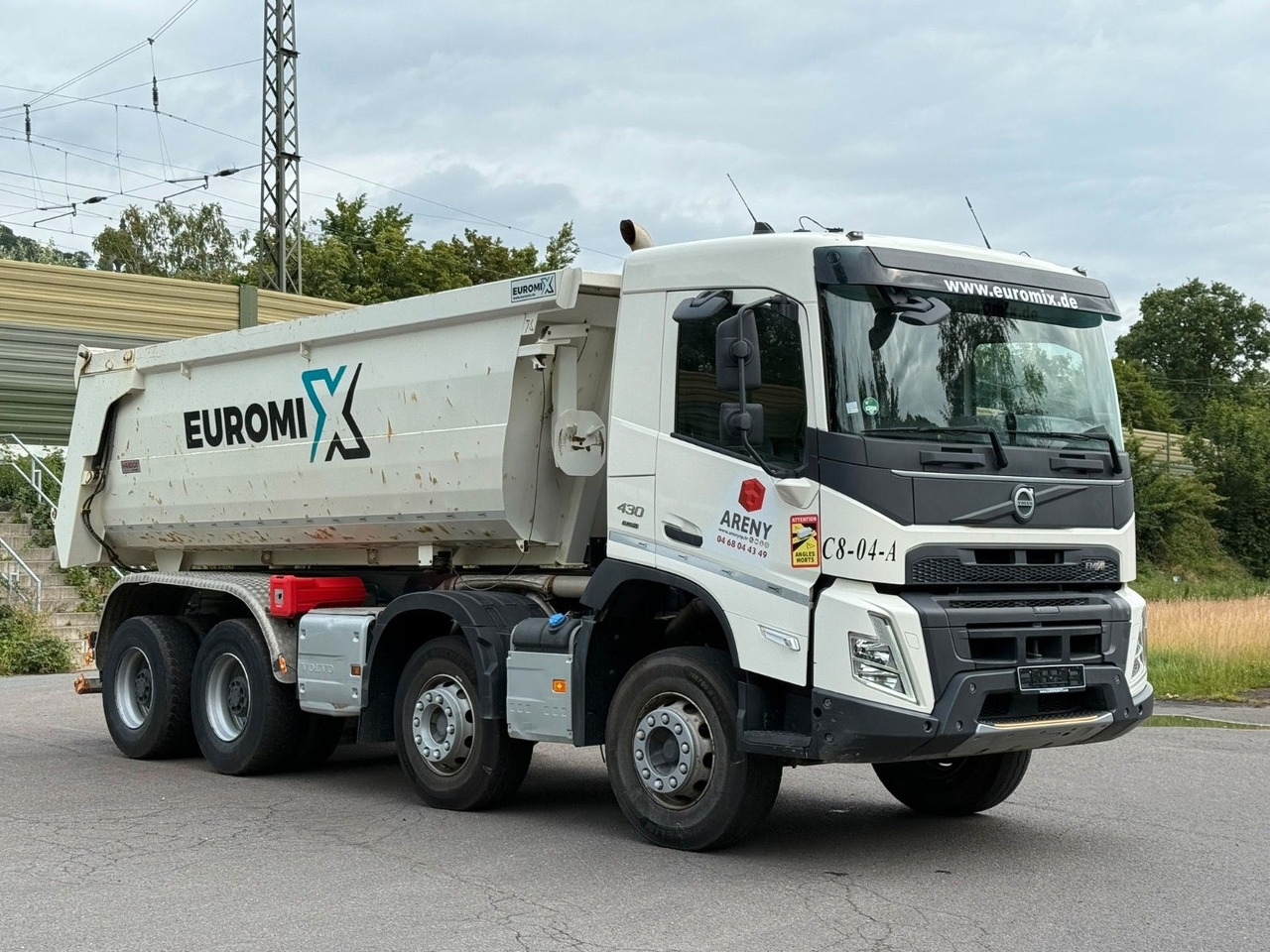 شاحنة قلاب Volvo FMX 430 8X4 EuromixMTP 16m³ Hydraulische Klappe: صورة 7